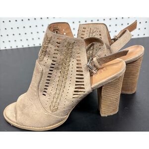 REPORT Women's Romana Ankle Bootie Open Toe TAUPE size